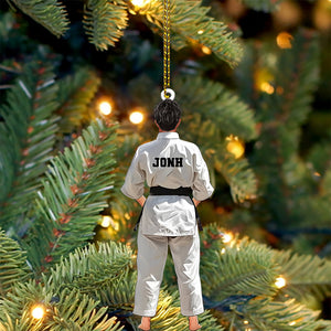 Custom Ornament, Judo Outfit Ornament, Christmas Decor