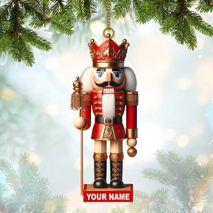 Nutcracker Christmas Ornament, Personalized Ornament