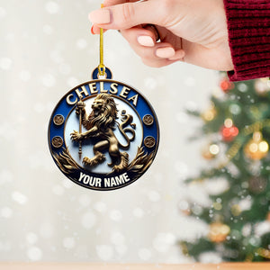 Custom Ornament, Chelsea Football Club Ornament, Christmas Decor