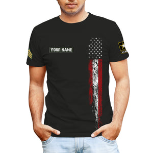 Personalized Veteran Army T-Shirt - A Tribute to the Unspoken Heroism, Gift For Veterans