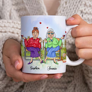 To My Old Friend In Such A Special Way - Custom Appearances And Names, Personalized White Mug