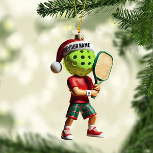 Pickleball Christmas Ornament, Personalized Ornament