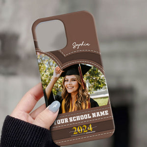 Congratulation Graduated, Custom Photo And Texts Graduation Phone Case - Personalized Phone Case, Graduation Gift