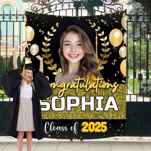 Graduation Party 2025 Custom Graduation Party Backdrop - Personalized Custom Graduation Backdrop