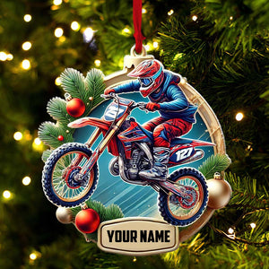 Custom Ornament, Motocross Ornament, Christmas Decor