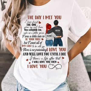 The Day I Met You - I Love You Always And Forever - Custom Appearance And Name - Personalized T-Shirt - Couple Gift