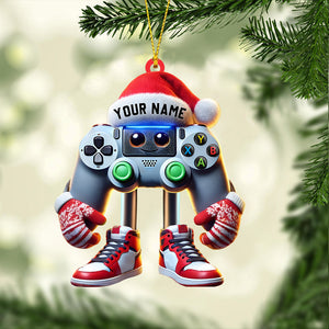 Game Lover Decor Christmas Ornament, Personalized Ornament