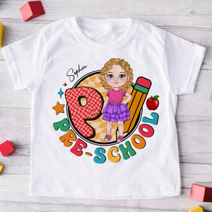 Back To School, Custom Appearance, Kid Name And Grade - Personalized T-Shirt - Gift For Family, Gift For Kids