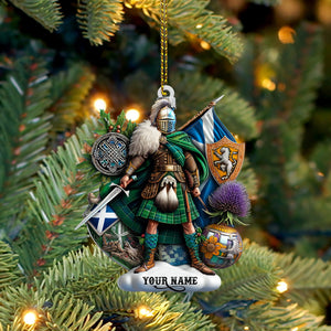 Scotland Lover Home Decor Christmas Ornament, Personalized Ornament