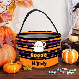 Custom Name, Personalized Halloween Basket, Halloween Bag, Halloween Gift For Kids