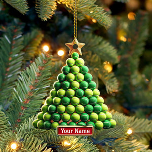 Ball Tree Christmas Ornament, Personalized Ornament