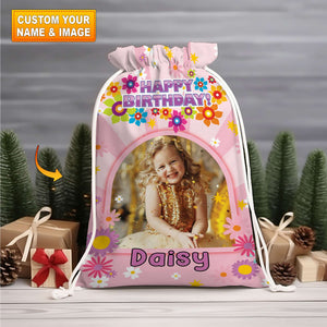 Happy Birthday Bag Personalized Christmas String Bag