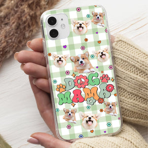 Dog Mama - Cutie Puppy - Custom Photo And Name - Personalized Phone Case, Gift For Pet Lover