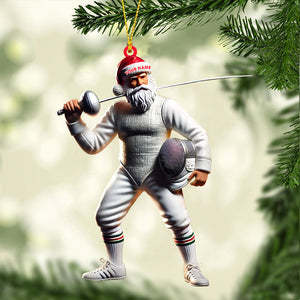 Fencing Christmas Ornament, Personalized Ornament