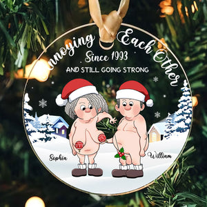 Gift For Old Couple Annoying Each Other  - Personalized Acrylic Ornament - Gift For Family, Couple Gift