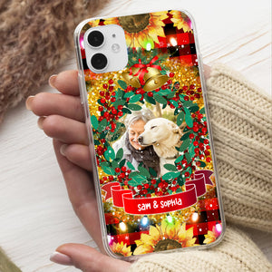 Merry Christmas - Custom Photo And Name - Personalized Phone Case, Christmas Gift, Family Gift, Memorial Gift