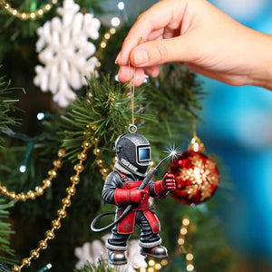 Welder Home Decor Christmas Ornament, Personalized Ornament