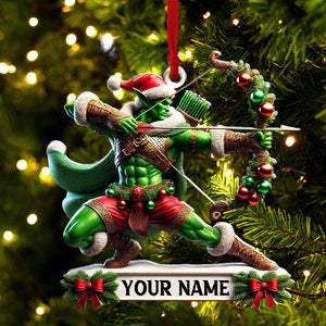 Christmas ELF Archery Ornament, Personalized Ornament