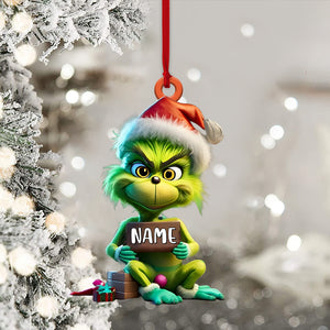 Custom Funny ELF Ornament, Personalized Ornament