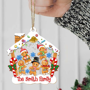 Personalized Ornament - Christmas Cakes Family - Christmas Gift For Family - Custom Shaker Ornament