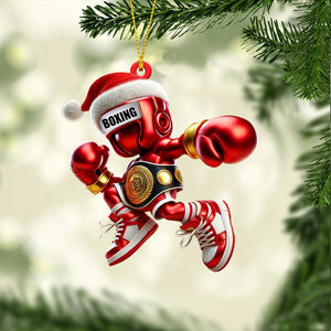 Boxing Christmas Ornament, Personalized Ornament