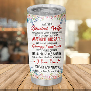 Personalized Husband & Wife Tumbler, You & Me We Got This, Best Gift For Couple