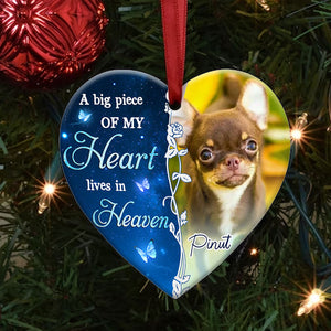 The Hardest Goodbye  - Personalized Heart Ceramic Ornament - Gift For Pet Lover