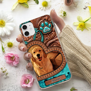 Custom Pet Photo And Names - Personalized Phone Case, Gift For Pet Lover