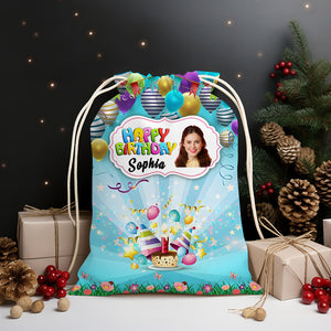 Happy Birthday Candy Bag Personalized Christmas String Bag