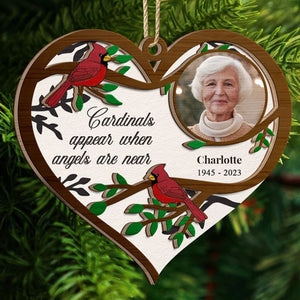 I Will Always With You, Custom Photo And Name - Personalized Custom Shaped Wooden Ornament - Gift For Family, Memorial Gift