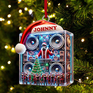 Swag DJ Santa Christmas Ornament, Personalized Ornament