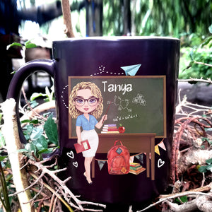 Personalized Doll Teacher Love Inspired Mug, Back To School, Gift For Teacher