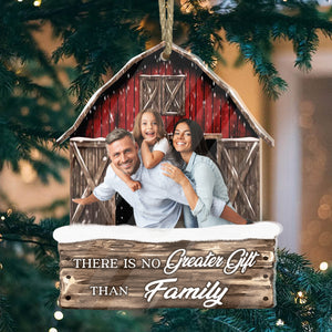 Christmas Gift, Custom Photo And Quote - Personalized Acrylic Ornament - Gift For Christmas, Family Gift