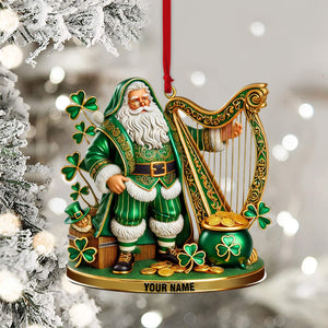 Harp Patrick Day Home Decor Christmas Ornament, Personalized Ornament