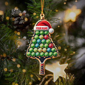 PickleBall Christmas Ornament, Personalized Ornament