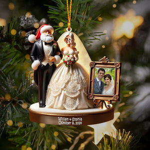 Wedding Home Decor Christmas Ornament, Personalized Ornament