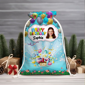 Happy Birthday Candy Bag Personalized Christmas String Bag