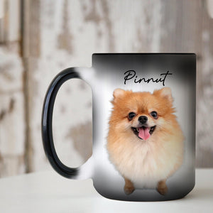 Custom Photo And Name, Gift For Pet Lover, Personalized Color Changing Mug