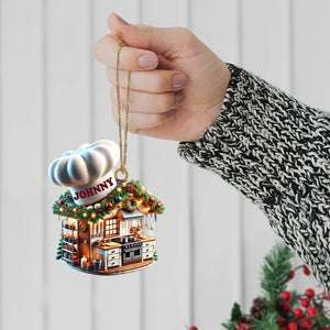 Baking House Ornament, Personalized Ornament