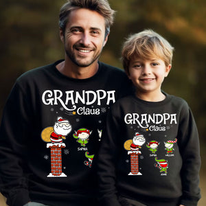 Christmas Gift For Grandpa Santa - Custom Appearance And Name - Personalized Sweater- Family Gift