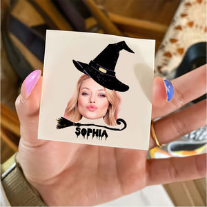 Witch Broom, Custom Photo Temporary Tattoo, Personalized Tattoo, Fake Tattoo