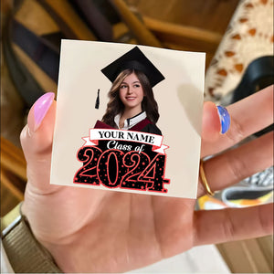 Class Of 2024, Custom Your Photo And Your Name Temporary Tattoo, Personalized Photo And Name, Fake Tattoo, Graduation Gift