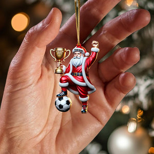 Champion Santa Christmas Ornament, Personalized Ornament