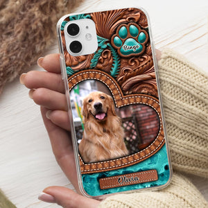 Custom Pet Photo And Names - Personalized Phone Case, Gift For Pet Lover