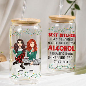 Novelty Gifts For Her - Personalized Glass Bottle, Frosted Bottle - Custom Appearances And Names