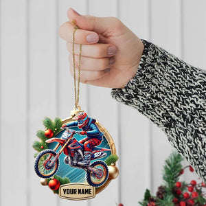 Custom Ornament, Motocross Ornament, Christmas Decor