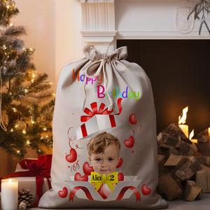 Surprise Box Happy Birthday Bag Personalized Christmas String Bag