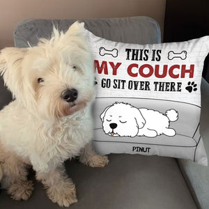 This is Our Coach, Go Sit Over There - Personalized Cutie Puppy Pillow, Dog Lovers Gift