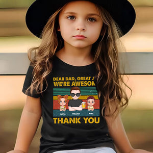 Personalized Father's Day Shirt, Dear Dad Great Job, Custom Dad T-shirt