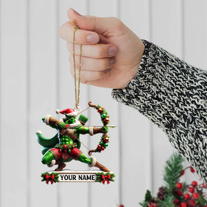 Christmas ELF Archery Ornament, Personalized Ornament